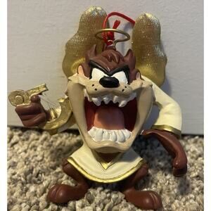 Vintage Taz Angel with Harp Christmas Ornament Warner Brothers WB 1997